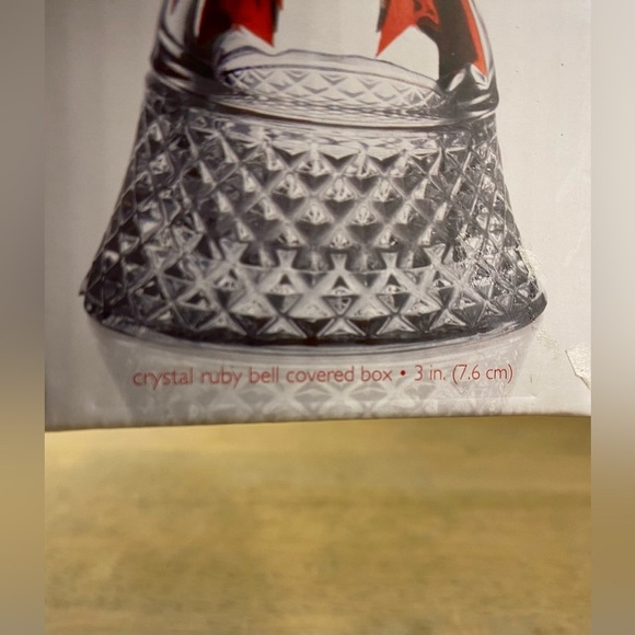 Celebrations MIKASA Crystal Bell TeaLight Candle  Holder 3" RUBY‎ RED - Picture 2 of 10